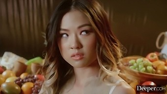 Mona Takes Charge In An Intense 5-Person Reverse Gangbang With Asian Beauties