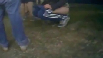 Amateur Girl Peeing Outside Caught On Hidden Camera