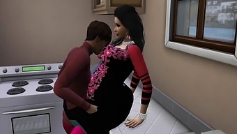 Uncut Indian Milf'S Steamy Kissing Session In Hindi Webseries