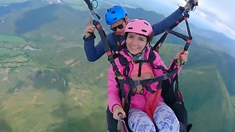 Public Squirting At Extreme Altitude: A Thrilling Paragliding Adventure