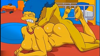 Marge, The Anal-Loving Housewife, Enjoys A Creampie Surprise And Squirting In This Uncensored Anime Video