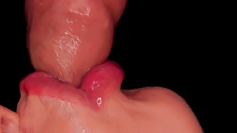 Intense Close-Up Of A Skilled Blowjob Artist Milking And Sucking An Uncircumcised Penis For Your Pleasure