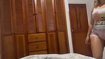 Young Latina Teen Gets Naughty With Her Stepmom While The Dad'S Away