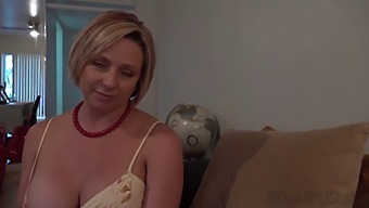 Big Boobed Blonde Milf Brianna Beach Has A Secret: She Enjoys Watching Her Step Son Pleasure Himself.